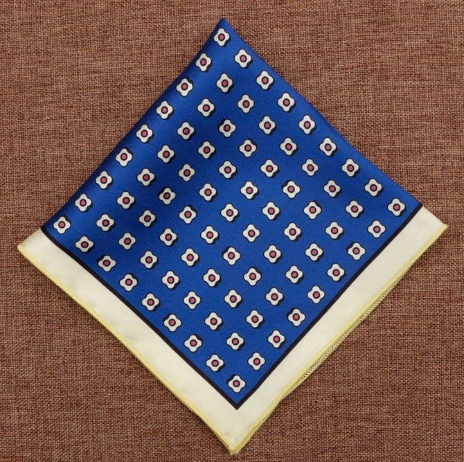 Navy & White Handkerchief