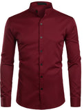 Simple Mandarin Dress Shirt