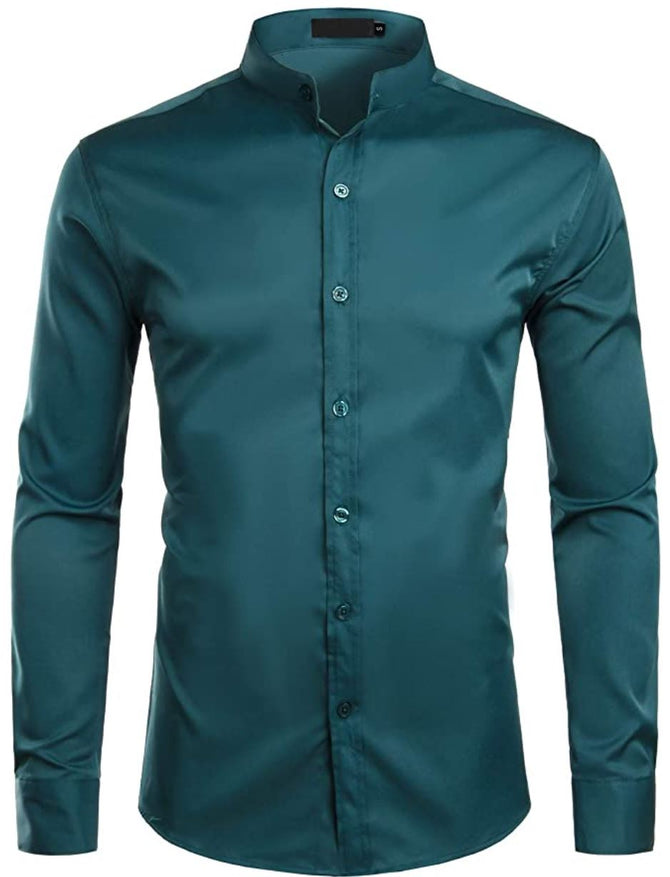 Simple Mandarin Dress Shirt