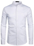 Simple Mandarin Dress Shirt