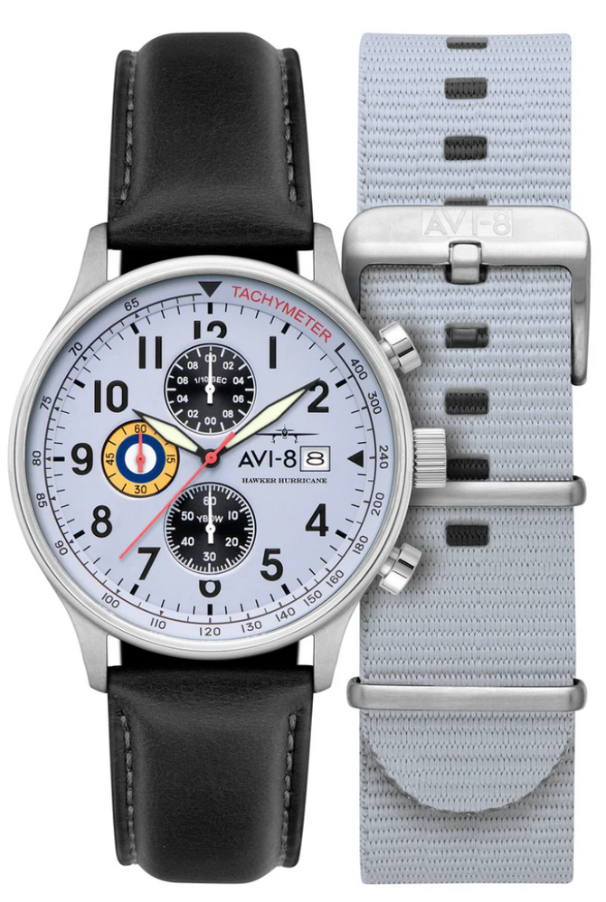 AVI-8 Hawker Hurricane Classic Chronograph Faded Blue