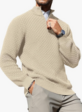 The Matelasse Zip Up Sweater