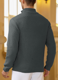 The Matelasse Zip Up Sweater