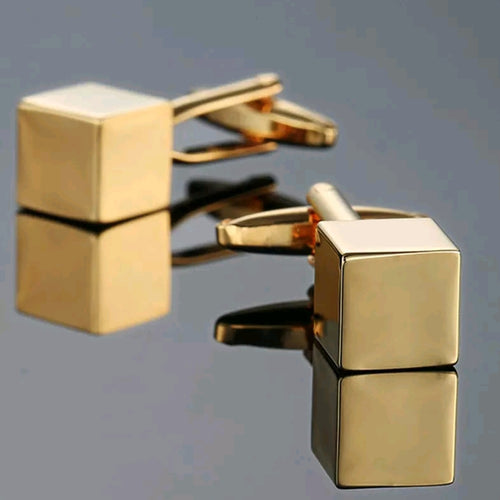 Gold Cube Cufflinks