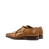 Brown Double Monkstrap Shoes