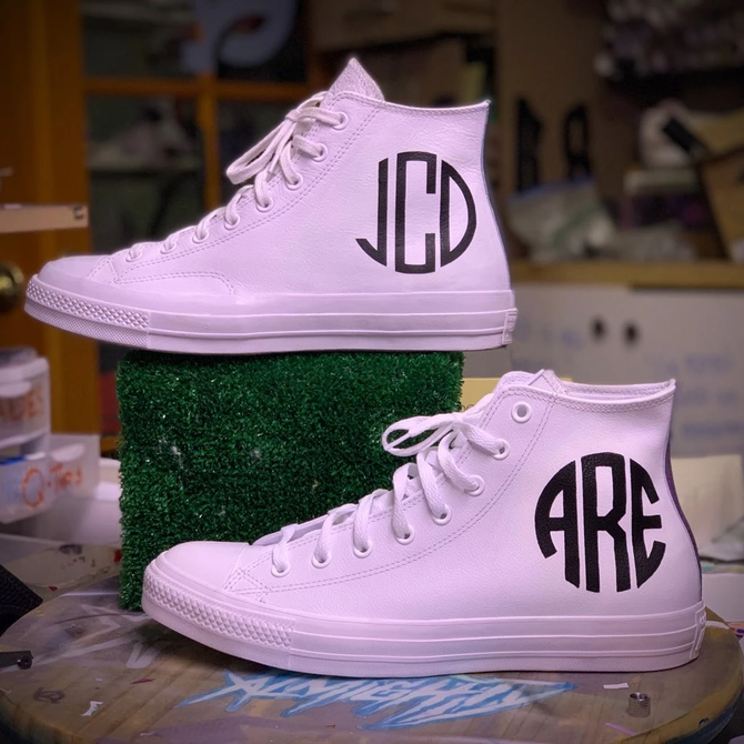 Custom Monogrammed Sneakers