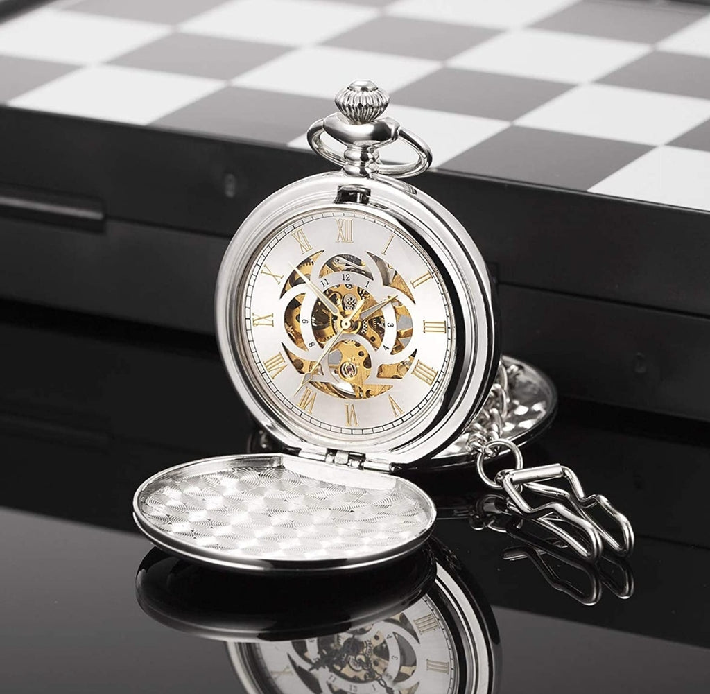 Simple Elegant Mechanical Pocket Watch