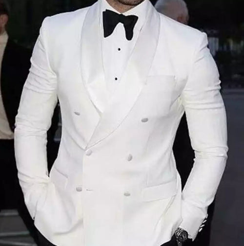 White Double Breasted Tuxedo