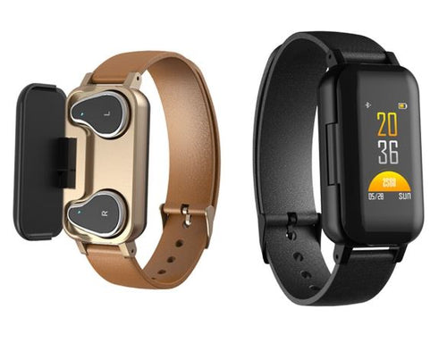 Fitness Smart Watch With Bluetooth Headphones Built In